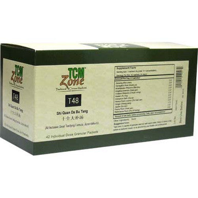 TCM Zone Shi Quan Da Bu Tang T48G (All-Inclusive Great Tonifying Formula) 42 Packets