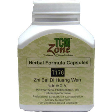 TCM Zone Zhi Bai Di Huang Wan T176C (Anemarrhena, Phellodendron and Remannia Formula) 100vc