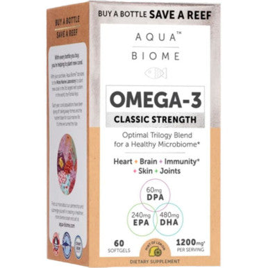 EnzyMedica Aqua Biome Omega-3 Classic Strength 60sg