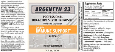 Natural Immunogenics Argentyn 23 Daily+ Immune Support 4oz