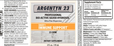 Natural Immunogenics Argentyn 23 Daily+ Immune Support 2oz Dropper