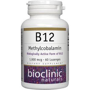 Bioclinic Naturals B12 Methylcobalamin 1000mcg 60 lozenges