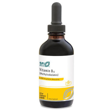 SFI Health B12 liquid (Methylcobalamin) 5 mg 4 oz.