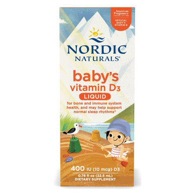 Nordic Naturals Baby's Vitamin D3 Liquid 400 IU (10mcg) 0.76 oz