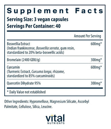 Vital Nutrients BCQ 120vc