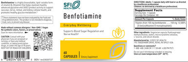 SFI Health Benfotiamine 60c