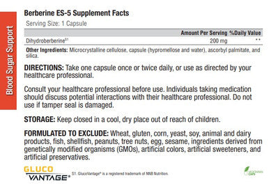 Xymogen Berberine ES-5 60c