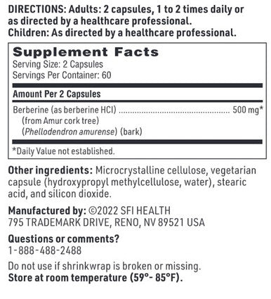 SFI Health Berberine 120c