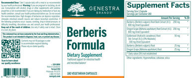 Genestra Berberis Formula 180vc