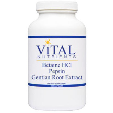 Vital Nutrients Betaine HCL-Pepsin 225c