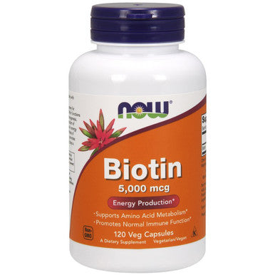 Now Foods Biotin 5000mcg 120vc