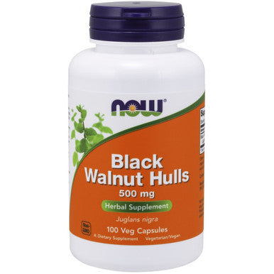 Now Foods Black Walnut Hulls 500mg 100vc