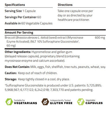 NuMedica BrocColinate Activated 60vc