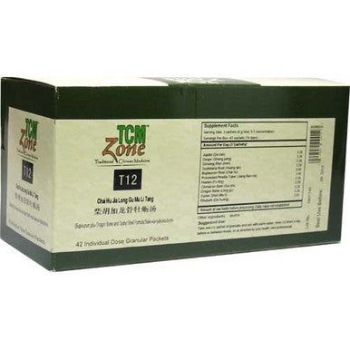 TCM Zone Chai Hu Jia Long Gu Mu Li T12G (Bupleurum plus Dragon Bone and Oyster Shell Formula) 42Pkts