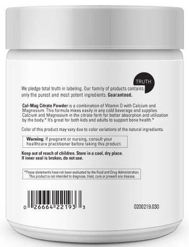 DaVinci Laboratories Cal-Mag Citrate Powder (5.78 oz) 30 servings