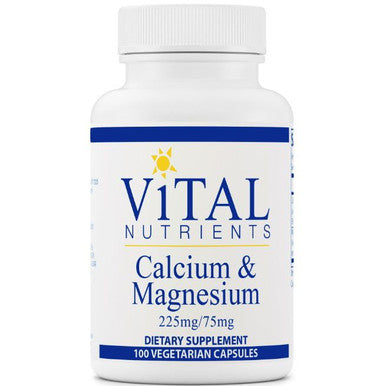 Vital Nutrients Calcium 225 & Magnesium 75mg 100vc