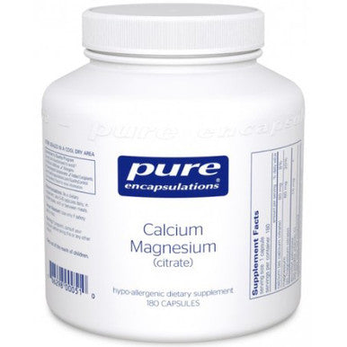 Pure Encapsulations Calcium Magnesium Citrate 180c