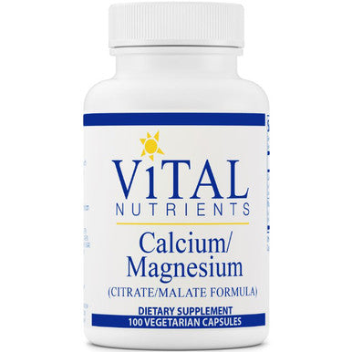 Vital Nutrients Calcium/Magnesium (Citrate/Malate Formula) 100vc