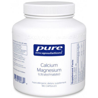 Pure Encapsulations Calcium Magnesium (Citrate/Malate) 180c