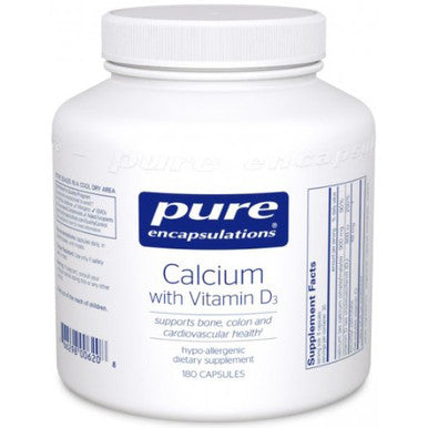 Pure Encapsulations Calcium with Vitamin D3 180c