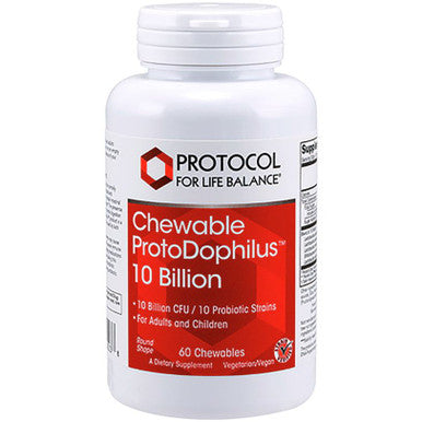 Protocol for Life Balance Chewable ProtoDophilus 10 Billion 60 chewables