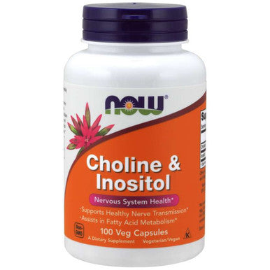 Now Foods Choline & Inositol 500 mg 100 veg caps