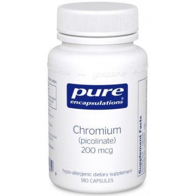 Pure Encapsulations Chromium Picolinate 200 mcg 180c