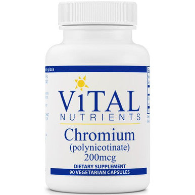 Vital Nutrients Chromium (polynicotinate) 200mcg 90 vcaps