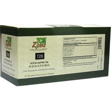 TCM Zone Gui Zhi Jia Long Gu Mu Li T26G (Cinnamon Twig plus Dragon Bone and Oyster Shell Formula) 42 packets