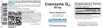 Douglas Laboratories Coenzyme Q10 60mg 30vc