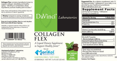 DaVinci Laboratories Collagen Flex 15 servings Mint Chocolate Flavor