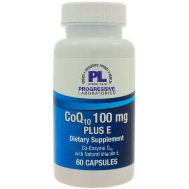 Progressive Labs CoQ10 100mg Plus E 60c