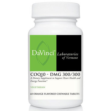 DaVinci Laboratories CoQ10 - DMG 300/300 60 orange flavored chewable tablets