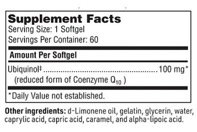 SFI Health COQH 100mg Ubiquinol 60sg