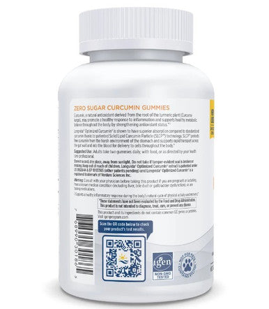 Nordic Naturals Curcumin Zero Sugar Gummies 60 gummies