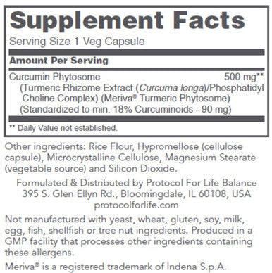 Protocol for Life Balance Curcumin PC 60vc