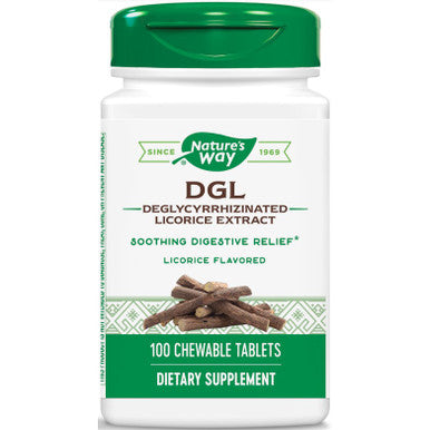 Natures Way DGL Licorice Flavored Chewable 100T