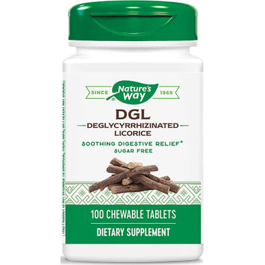 Natures Way DGL Sugar Free Chewable 100T