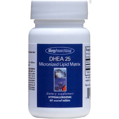 Allergy Research Group DHEA 25mg Micronized Lipid Matrix 60T