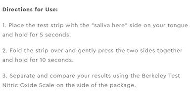 Berkeley Life Professional Nitric Oxide Test Strips 50 Saliva Test Strips