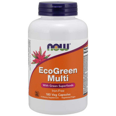 Now Foods EcoGreen Multivitamin Iron-Free 180vc