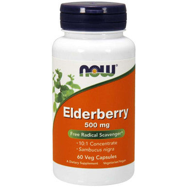 Now Foods Elderberry 500mg 60vc