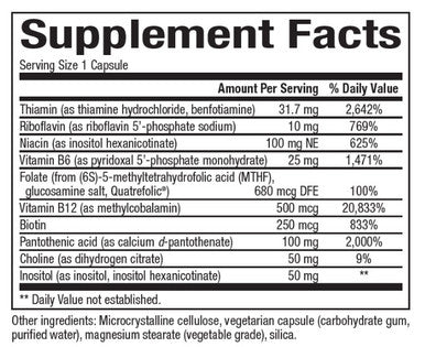 Bioclinic Naturals Enhanced B Complex 60sg