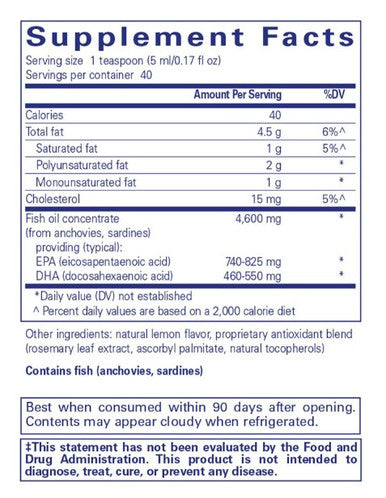 Pure Encapsulations EPA/DHA liquid 200 ml