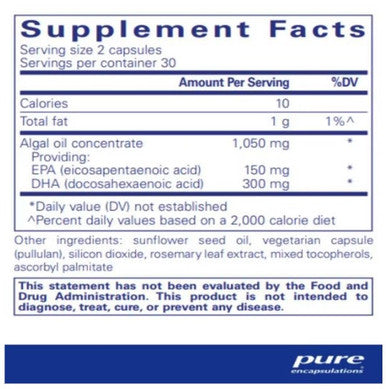 Pure Encapsulations EPA/DHA Vegetarian 60c