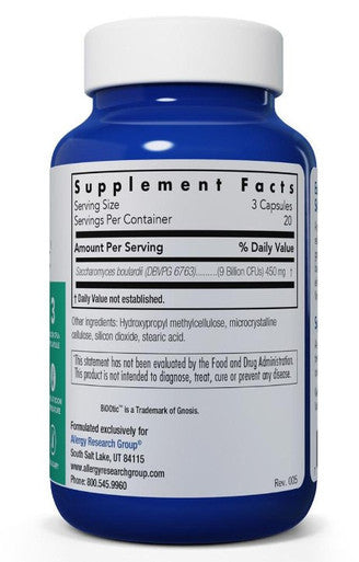 Allergy Research Group Essential-Biotic Saccharomyces boulardii 60vc