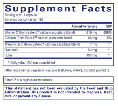 Pure Encapsulations Ester-C & flavonoids 180c