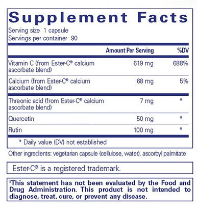 Pure Encapsulations Ester-C & flavonoids 90c