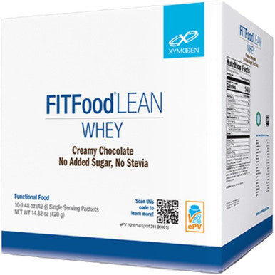 Xymogen FIT Food Lean Whey Creamy Chocolate No Added Sugar No Stevia 10 servings