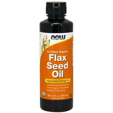 Now Foods Flax Seed Oil organic 12oz.